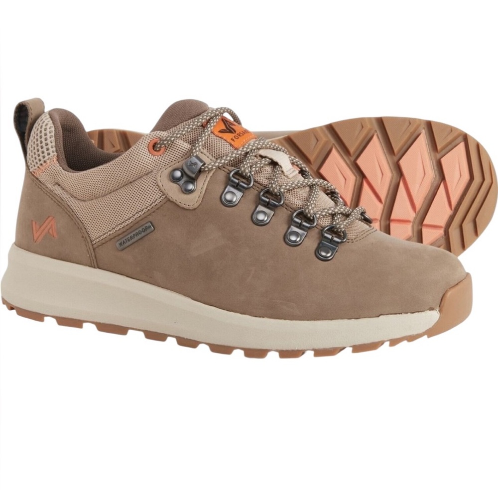 Forsake Thatcher Low Top Waterproof Hiking Sneaker Shoes Brown Womens Sz 7.5 NEW